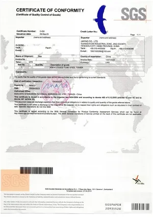 Certificado de conformidad (COC)