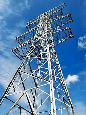 Torre de transmisión de energía de acero angular