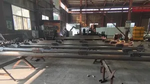 Taller de fabricación de torres de acero tubular