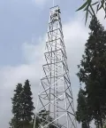 Torre de comunicación angular de acero de 4 patas