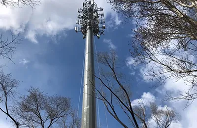 Torre de comunicación monopolo de 30m