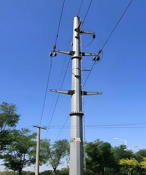Torre de transmisión de energía monopolar