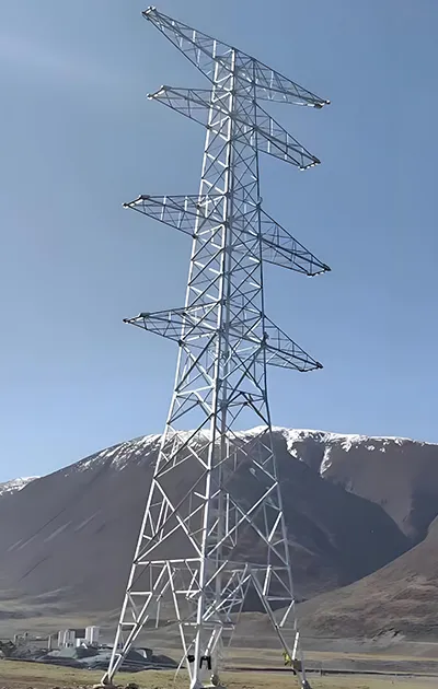 Torre de transmisión de energía de acero angular