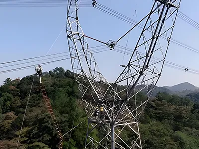 Torre de transmisión de energía de acero angular